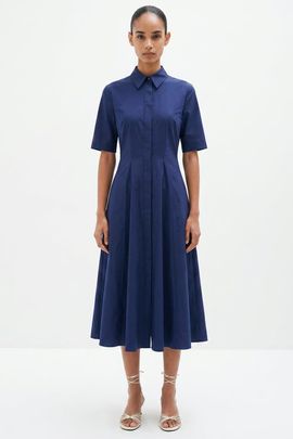 Exquise Exquise Darcel Short Sleeve Buttoned Midi Dress