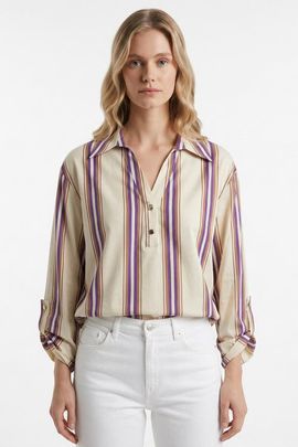 Exquise Exquise Delron Long Sleeve Epaulette Blouse