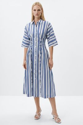 Exquise Exquise Deryll Tie Detail Regular Midi Dress