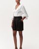 Exquise Exquise Donovan High Waist Pleated Linen Shorts - 4