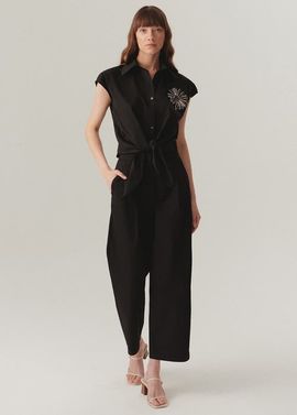 Exquise Exquise Elsie Polished Flowing Trousers