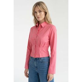 Exquise Exquise Felicia Long Sleeve Crop Shirt