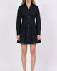 Exquise Exquise Fitted Mini Dress With Metal Buttons - 4