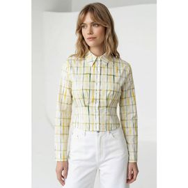 Exquise Exquise Floriana Long Sleeve Crop Shirt