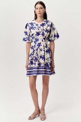 Exquise Exquise Jadira Puff Sleeve Mini Dress With Pockets