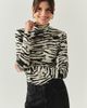 Exquise Exquise Laylani Zebra Print Top - 1