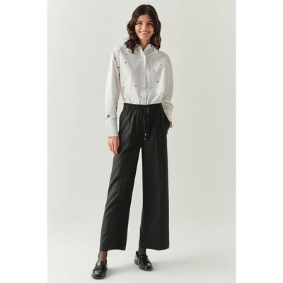 Exquise Exquise Livia Drawstring Wide Leg Pants