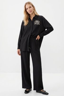 Exquise Exquise Morganne High Rise Wide Leg Woven Pants