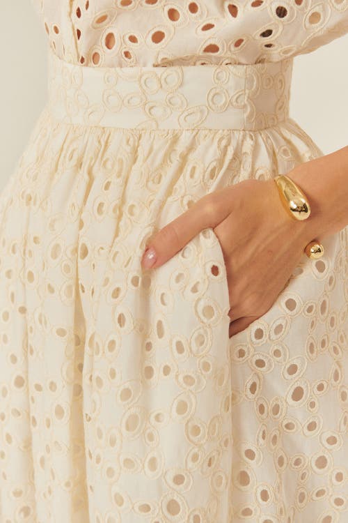 Exquise Exquise Paisley Cotton Midi Skirt