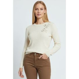 Exquise Exquise Ryann Embroidered Knit Blouse