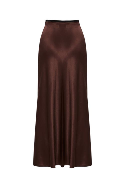 Exquise Exquise Satin Midi Skirt