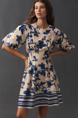 Exquise - The Tobie Long-Sleeve Corduroy Mini Shirt Dress by