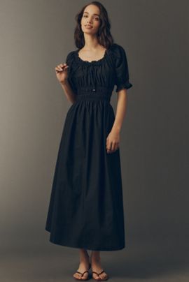 Exquise - The Tobie Long-Sleeve Corduroy Mini Shirt Dress by