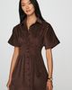 Exquise Tobie Corduroy Mini Shirtdress - 1