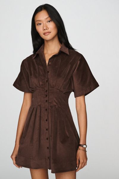Exquise Tobie Corduroy Mini Shirtdress