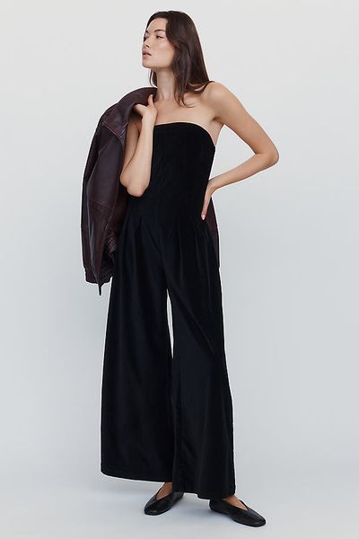 Exquise Tobie Velvet Jumpsuit