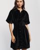 Exquise Tobie Velvet Mini Shirtdress - 1