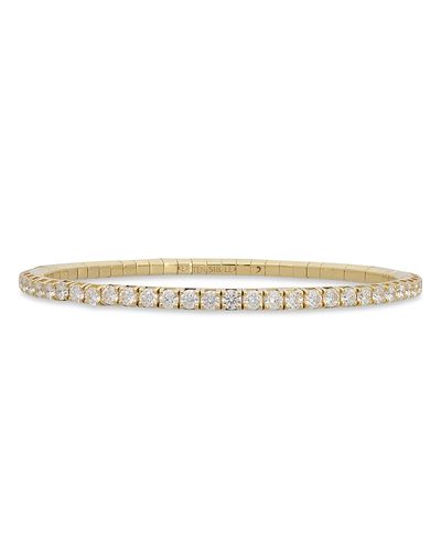 Extensible Extensible 18K Gold Diamond Stretch Tennis Bracelet