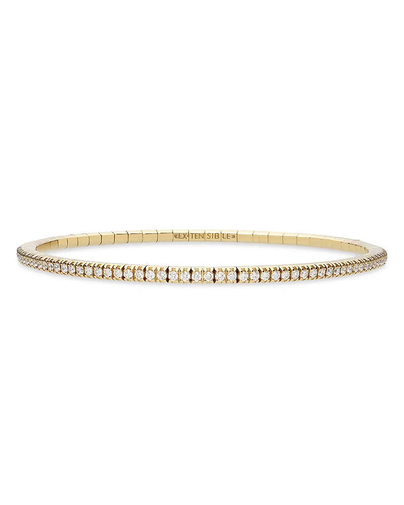 Extensible Extensible 18K Gold Stretch Diamond Tennis Bracelet