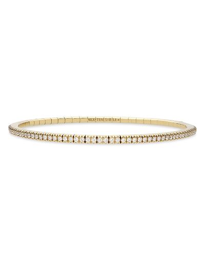 Extensible Extensible 18K Gold Stretch Diamond Tennis Bracelet