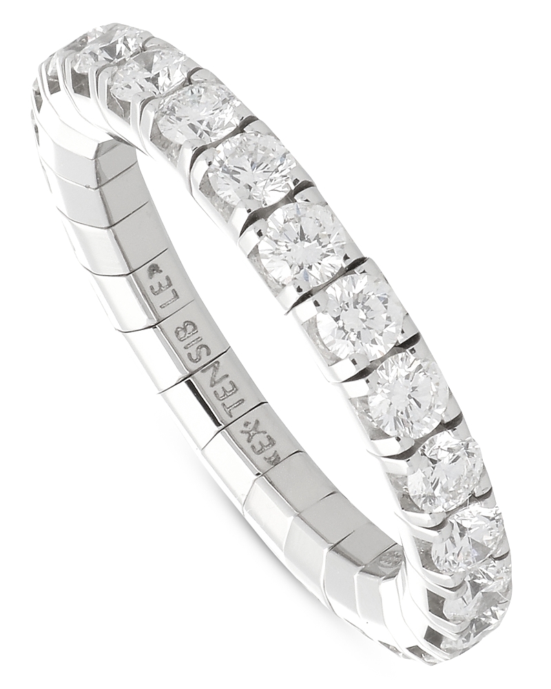 Extensible Extensible 18K White Gold Diamond Stretch Ring