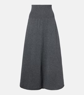 Extreme Cashmere Extreme Cashmere N°388 Ease cashmere-blend maxi skirt