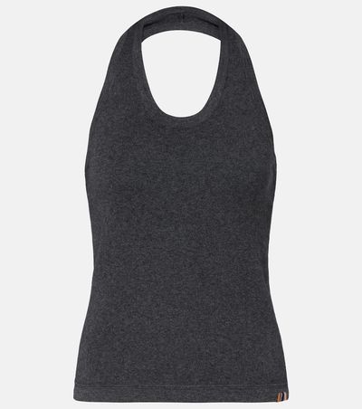 Extreme Cashmere Extreme Cashmere N°409 Jerry halterneck cotton and cashmere top