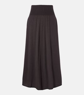 Extreme Cashmere Extreme Cashmere NÂ°470 Seduce wool and cashmere midi skirt