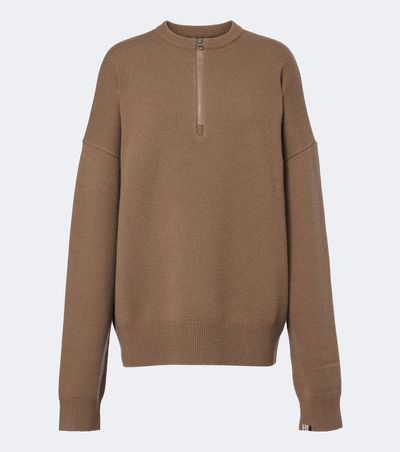 Extreme Cashmere Extreme Cashmere N°496 Like cashmere-blend half-zip sweater
