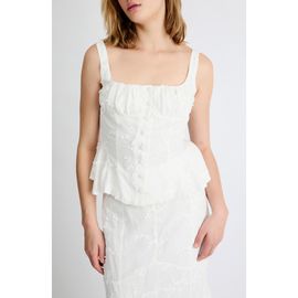 Extro & Vert Extro & Vert Bella Embroidered Detail Top