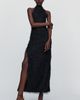 Extro & Vert Halter Fringe Midi Dress - 1
