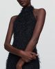 Extro & Vert Halter Fringe Midi Dress - 4