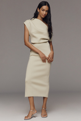 balto off shoulder midi dress ASTR The Label Off the Shoulder Balto Dress - Black