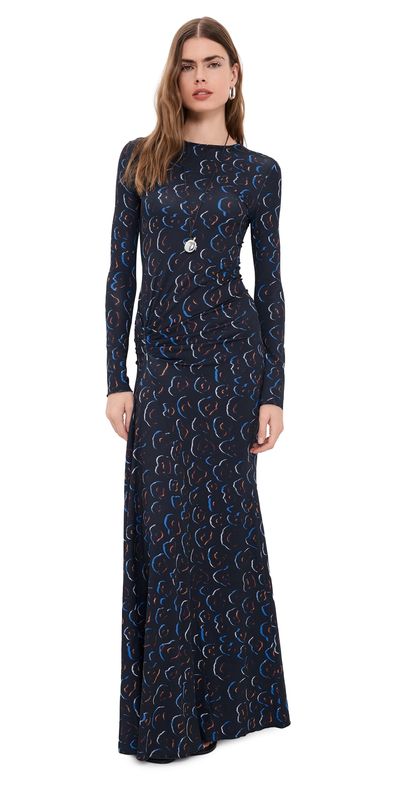 Eywasouls Malibu Eywasouls Malibu Annie Long Sleeve Dress Midnight Safari