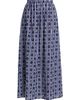 Eywasouls Malibu Women's Jewel Floral/Gingham Cotton A-Line Maxi Skirt - 1
