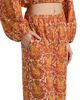 Eywasouls Malibu Women's Pearl Damask Cotton Wide-Leg Pants - 6