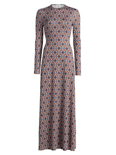 Eywasouls Malibu Women's Sam Printed Long-Sleeve Maxi-Dress