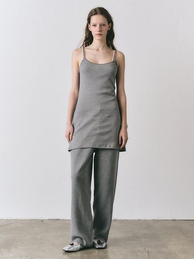 EZIO Lace Flower Dress [Melange grey]