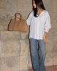 Ezra Arthur Ezra Arthur Audrey Nubuck Suede Leather Tote Bag - 2