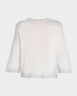 FABIANA FILIPPI 3/4-Sleeve Shimmer Knit Sweater