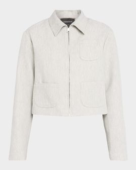 FABIANA FILIPPI Cropped Zip-Front Fil Coupe Jacket
