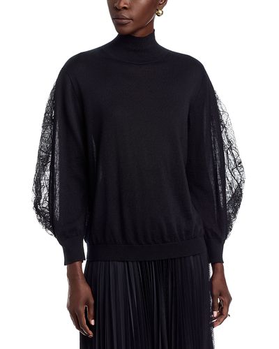 Fabiana Filippi Fabiana Cashmere & Silk Mock Collar Sweater