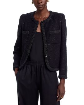Fabiana Filippi Fabiana Filippi Knit Trim Sequin Blazer