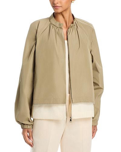 Fabiana Filippi Fabiana Filippi Layered Hem Taffeta Bomber Jacket