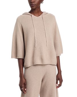 Fabiana Filippi Fabiana Filippi Lurex Platinum Hooded Sweater
