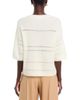 Fabiana Filippi Fabiana Filippi Mohair Platinum Short Sleeve Sweater with Sequin Stripe - 3