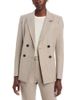 Fabiana Filippi Fabiana Filippi Pinstripe Flannel Double Breasted Blazer with Knot Pin - 1