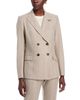 Fabiana Filippi Fabiana Filippi Pinstripe Flannel Double Breasted Blazer with Knot Pin - 2