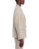 Fabiana Filippi Fabiana Filippi Pinstripe Flannel Double Breasted Blazer with Knot Pin - 4