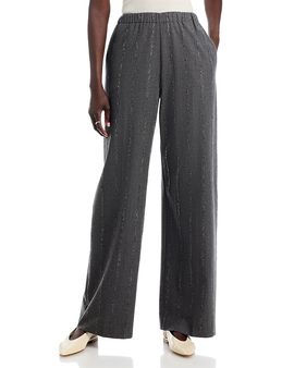 Fabiana Filippi Fabiana Filippi Pinstripe Flannel Straight Leg Pants